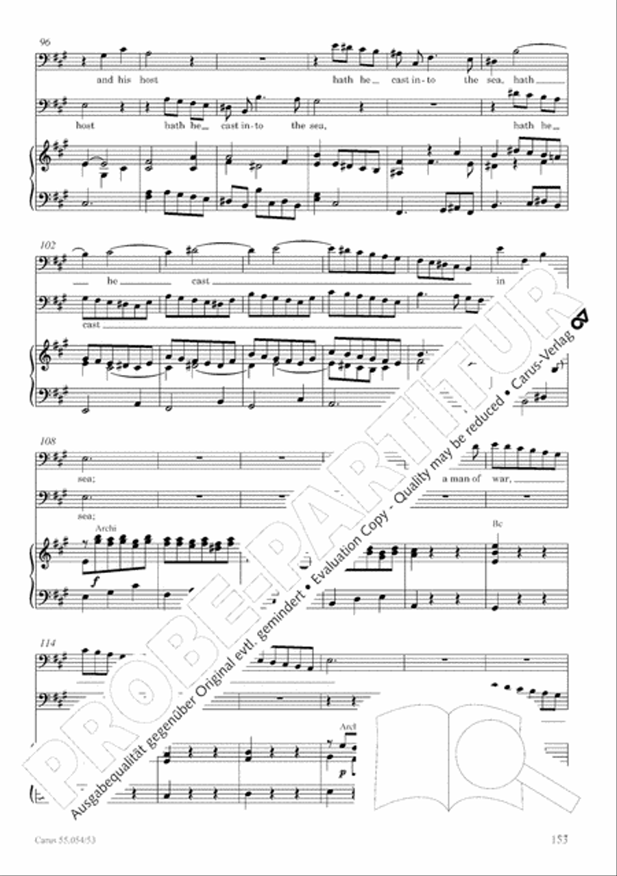 Israel in Egypt - Part I-III 4-Part scores gallery preview page 161