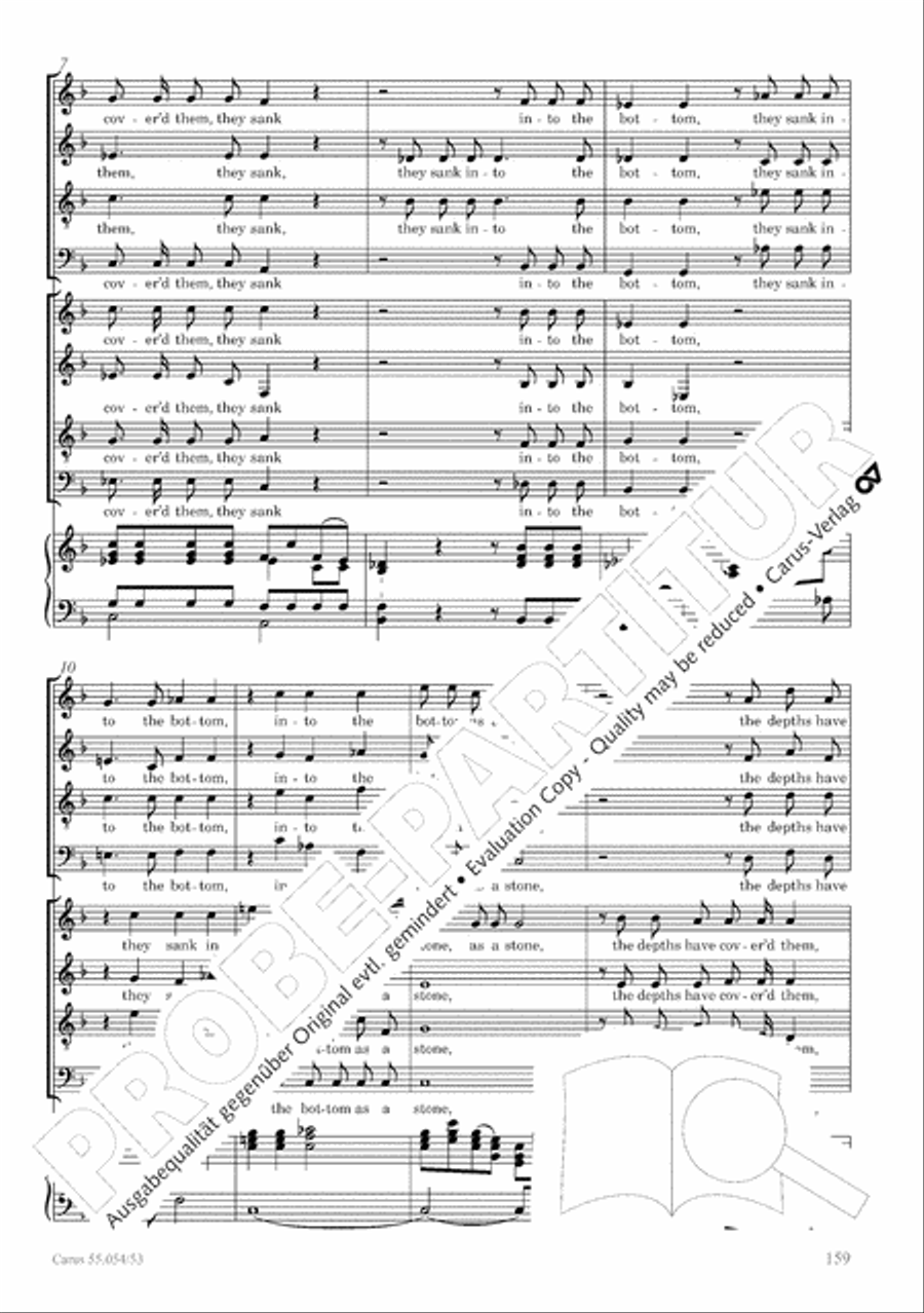 Israel in Egypt - Part I-III 4-Part scores gallery preview page 167