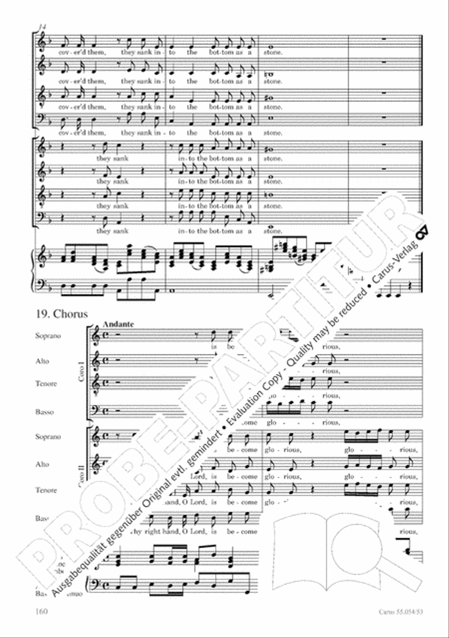 Israel in Egypt - Part I-III 4-Part scores gallery preview page 168