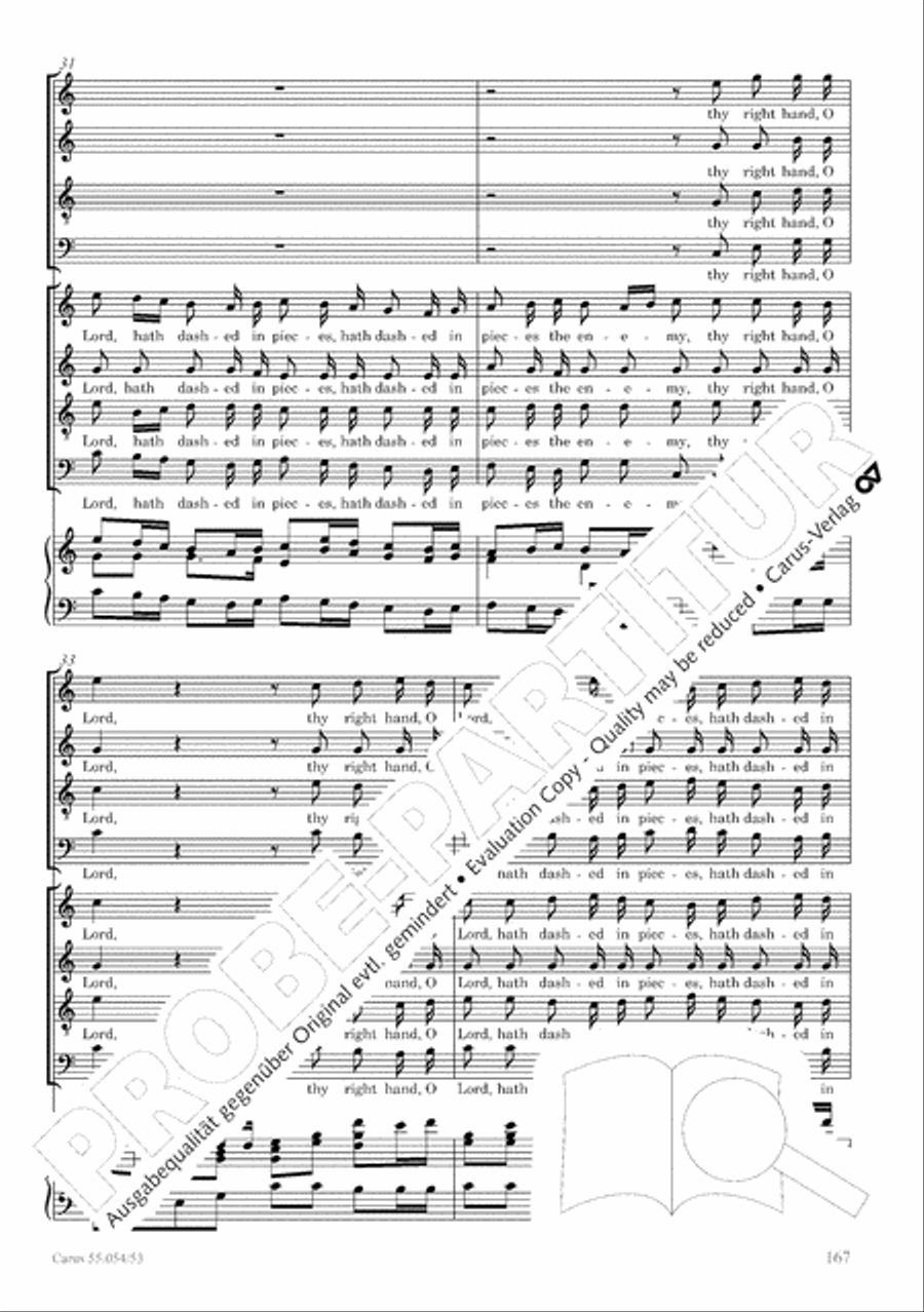 Israel in Egypt - Part I-III 4-Part scores gallery preview page 175