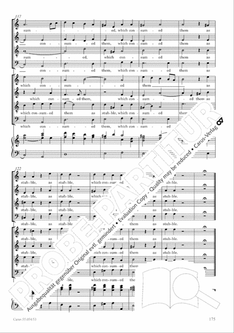 Israel in Egypt - Part I-III 4-Part scores gallery preview page 183