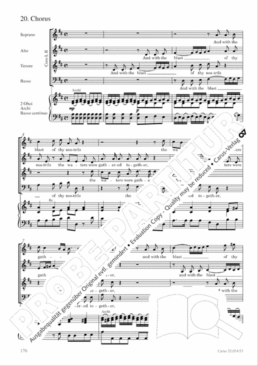 Israel in Egypt - Part I-III 4-Part scores gallery preview page 184