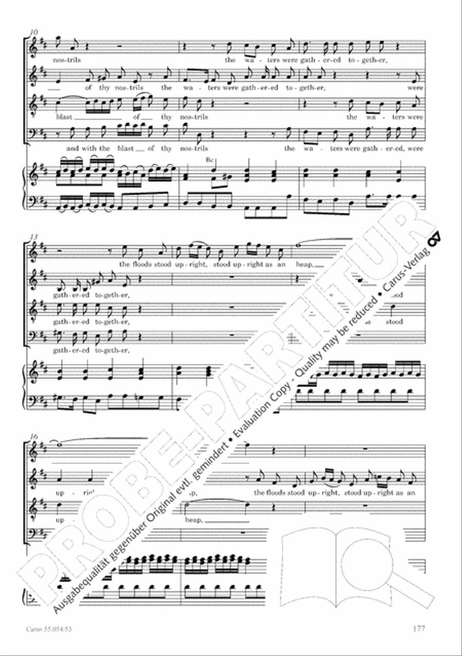 Israel in Egypt - Part I-III 4-Part scores gallery preview page 185