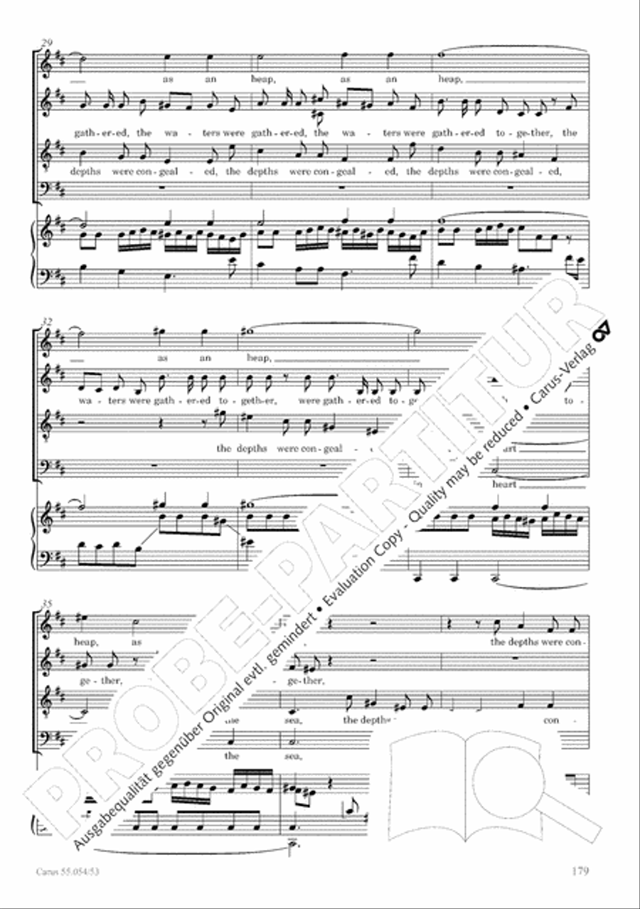 Israel in Egypt - Part I-III 4-Part scores gallery preview page 187