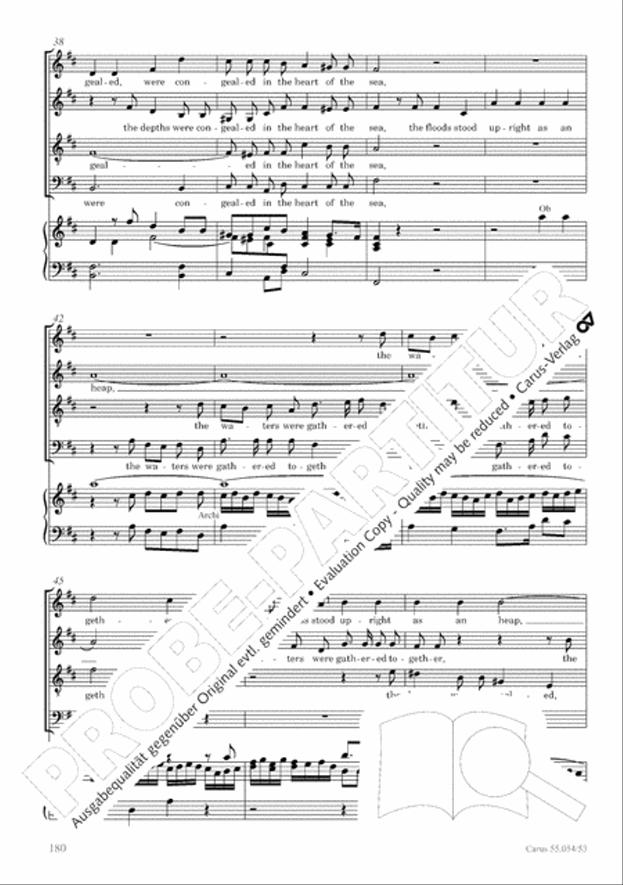 Israel in Egypt - Part I-III 4-Part scores gallery preview page 188