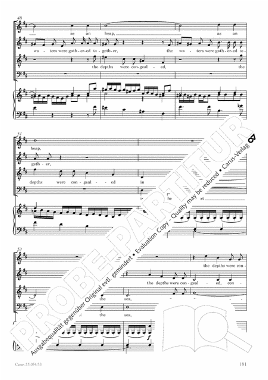 Israel in Egypt - Part I-III 4-Part scores gallery preview page 189