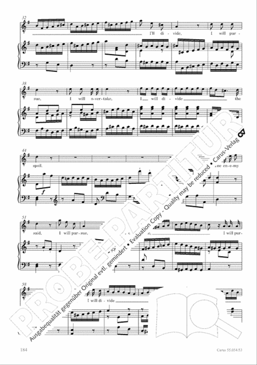 Israel in Egypt - Part I-III 4-Part scores gallery preview page 192