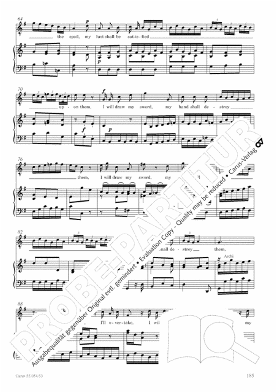 Israel in Egypt - Part I-III 4-Part scores gallery preview page 193