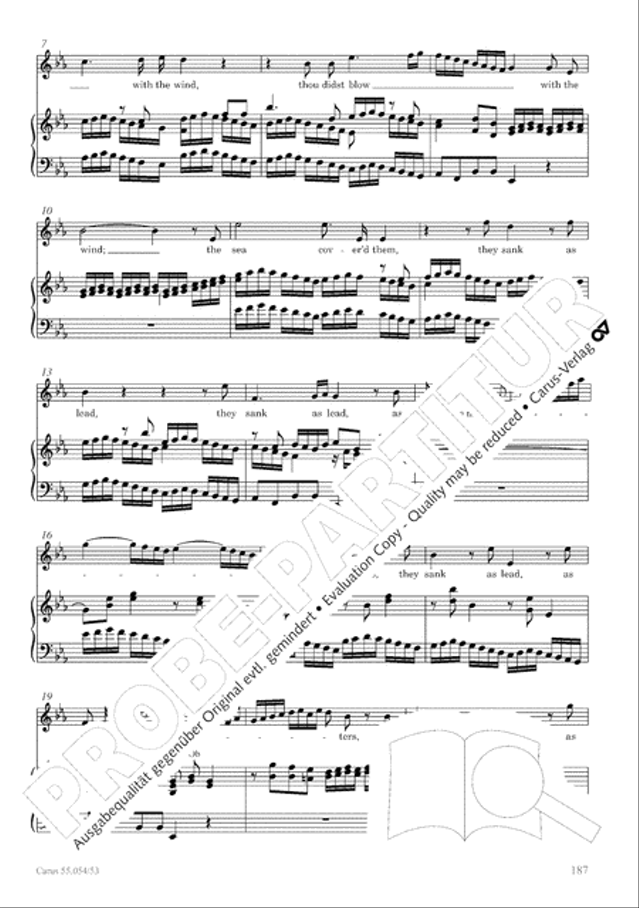 Israel in Egypt - Part I-III 4-Part scores gallery preview page 195