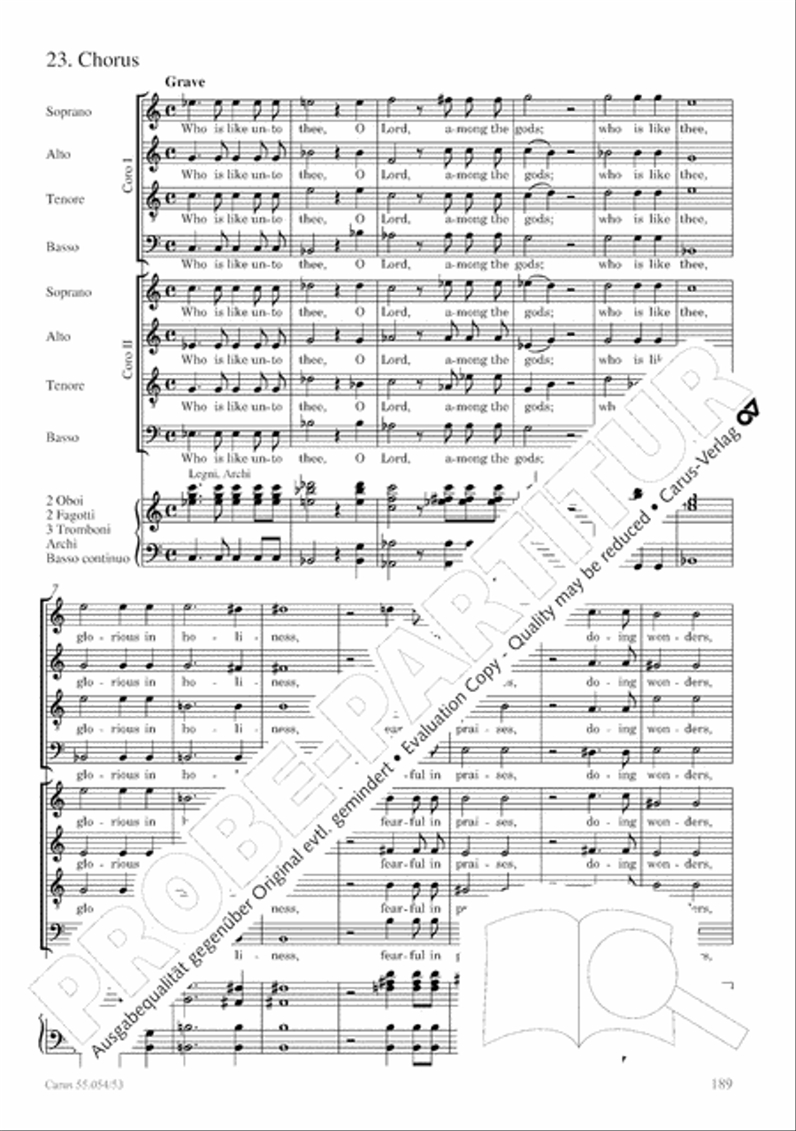 Israel in Egypt - Part I-III 4-Part scores gallery preview page 197