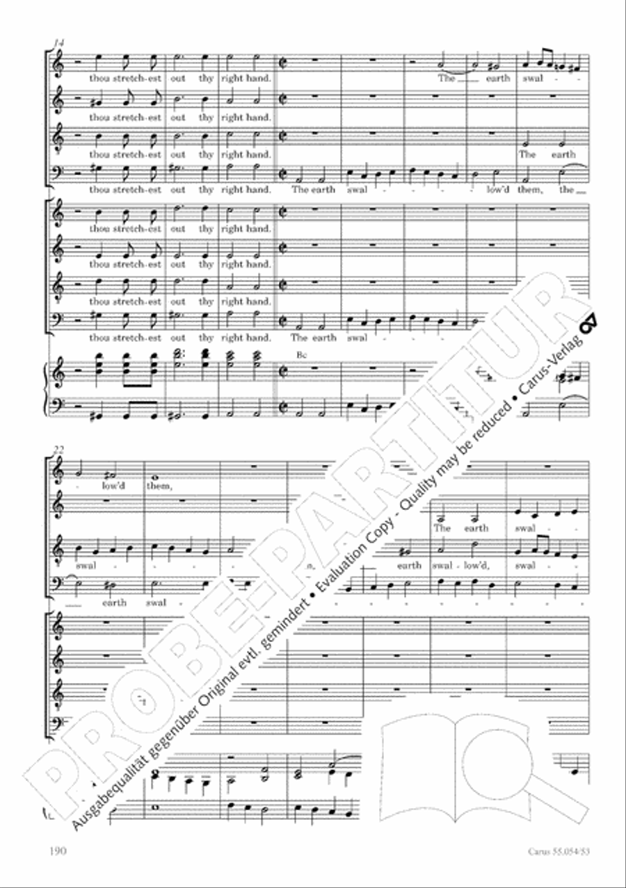 Israel in Egypt - Part I-III 4-Part scores gallery preview page 198