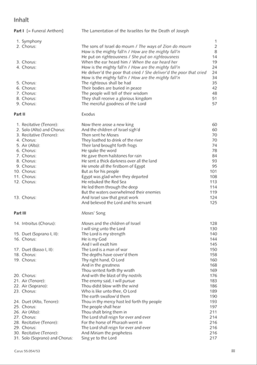 Israel in Egypt - Part I-III 4-Part scores gallery preview page 4