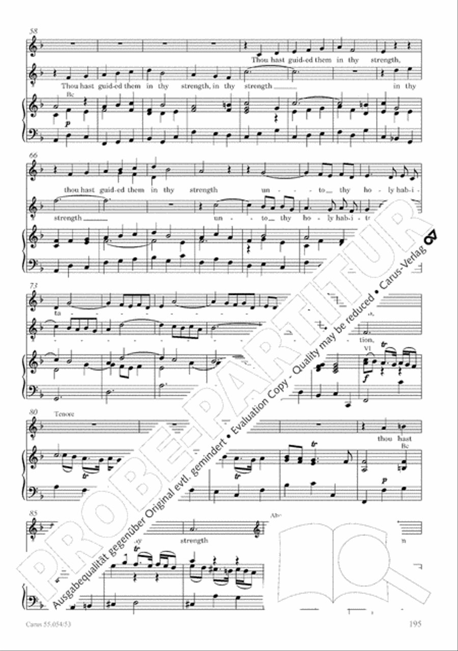 Israel in Egypt - Part I-III 4-Part scores gallery preview page 203