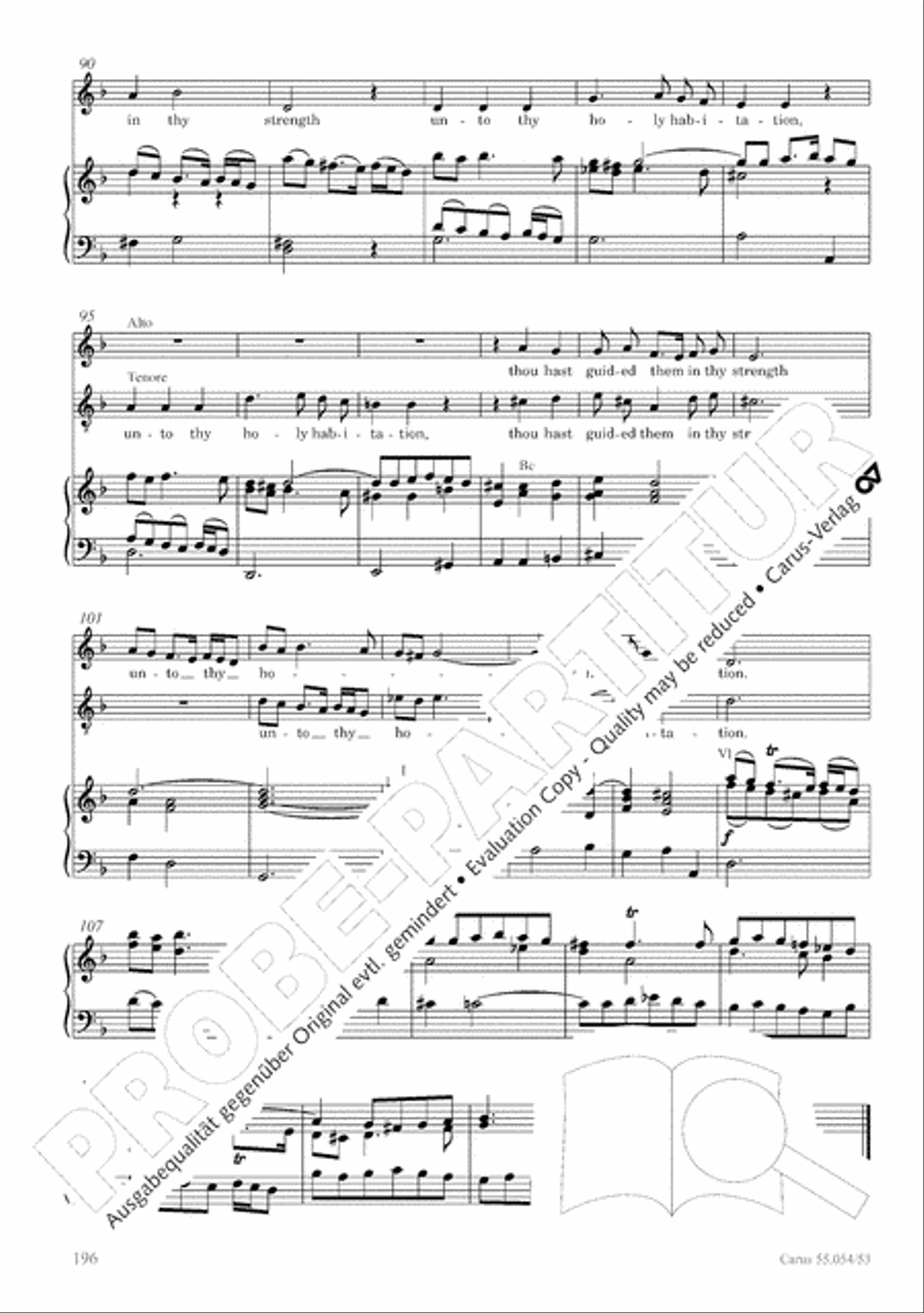 Israel in Egypt - Part I-III 4-Part scores gallery preview page 204