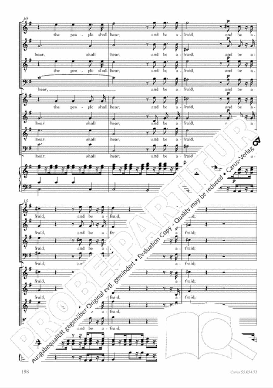 Israel in Egypt - Part I-III 4-Part scores gallery preview page 206