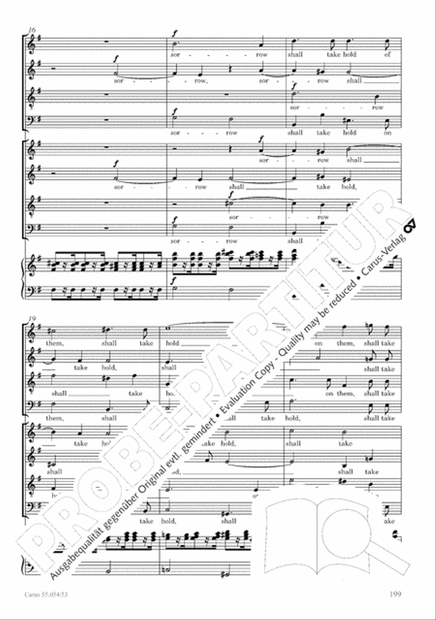 Israel in Egypt - Part I-III 4-Part scores gallery preview page 207