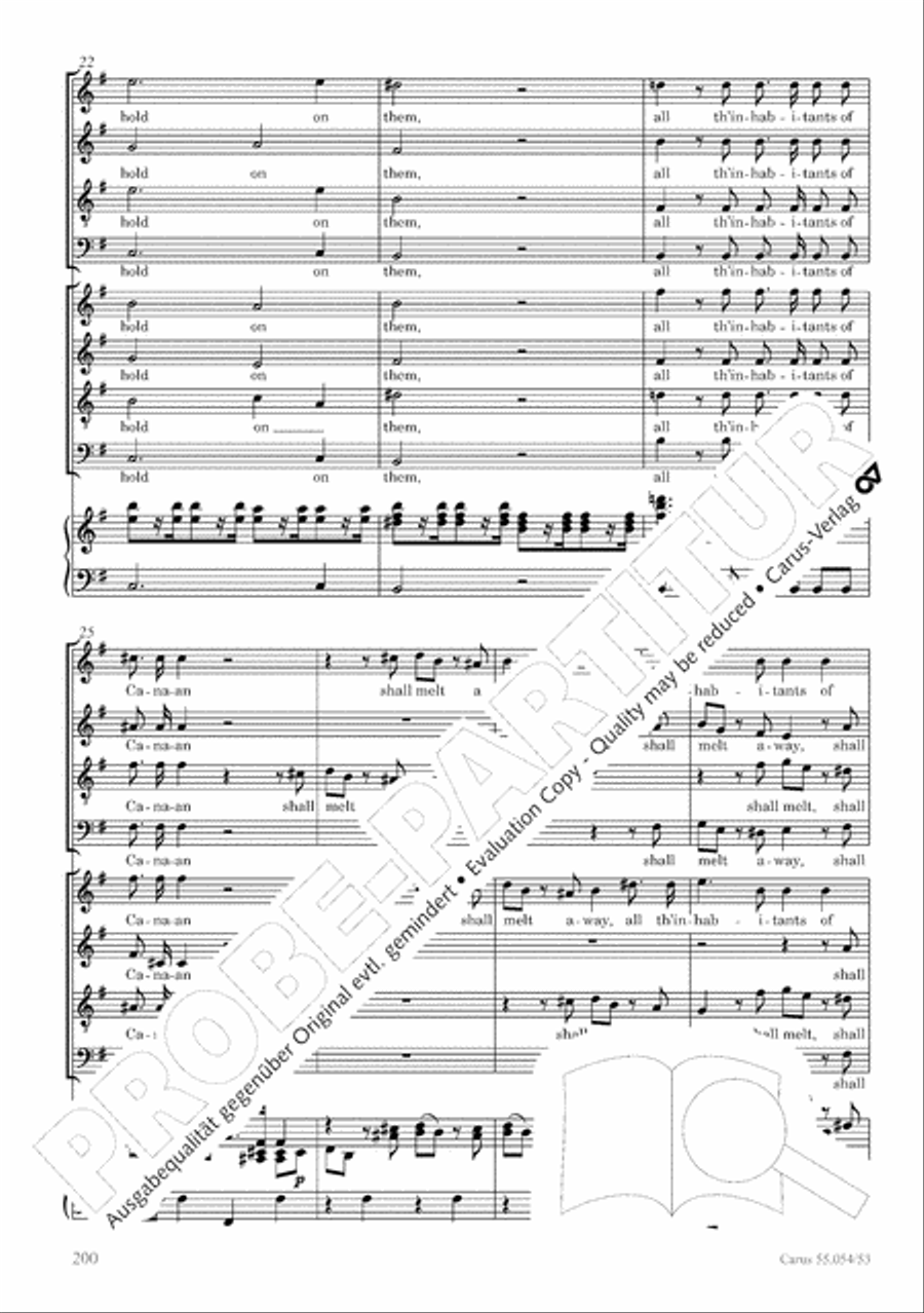 Israel in Egypt - Part I-III 4-Part scores gallery preview page 208