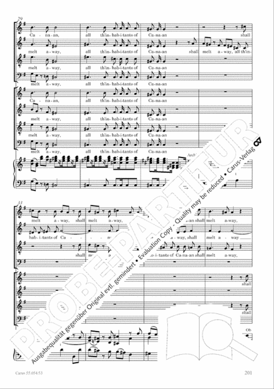 Israel in Egypt - Part I-III 4-Part scores gallery preview page 209