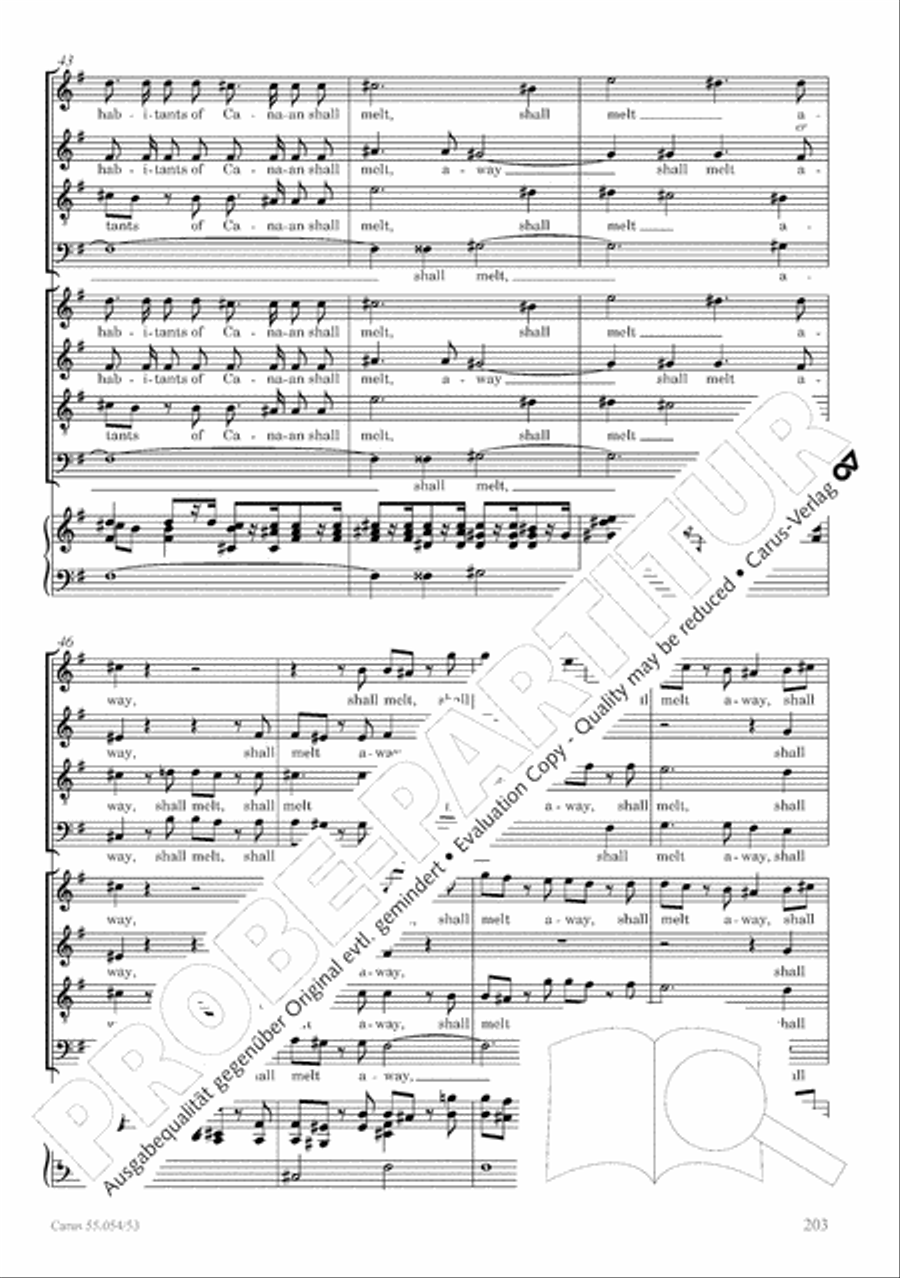 Israel in Egypt - Part I-III 4-Part scores gallery preview page 211