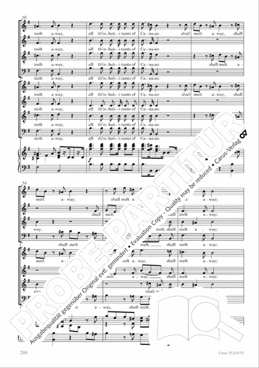 Israel in Egypt - Part I-III 4-Part scores gallery preview page 212