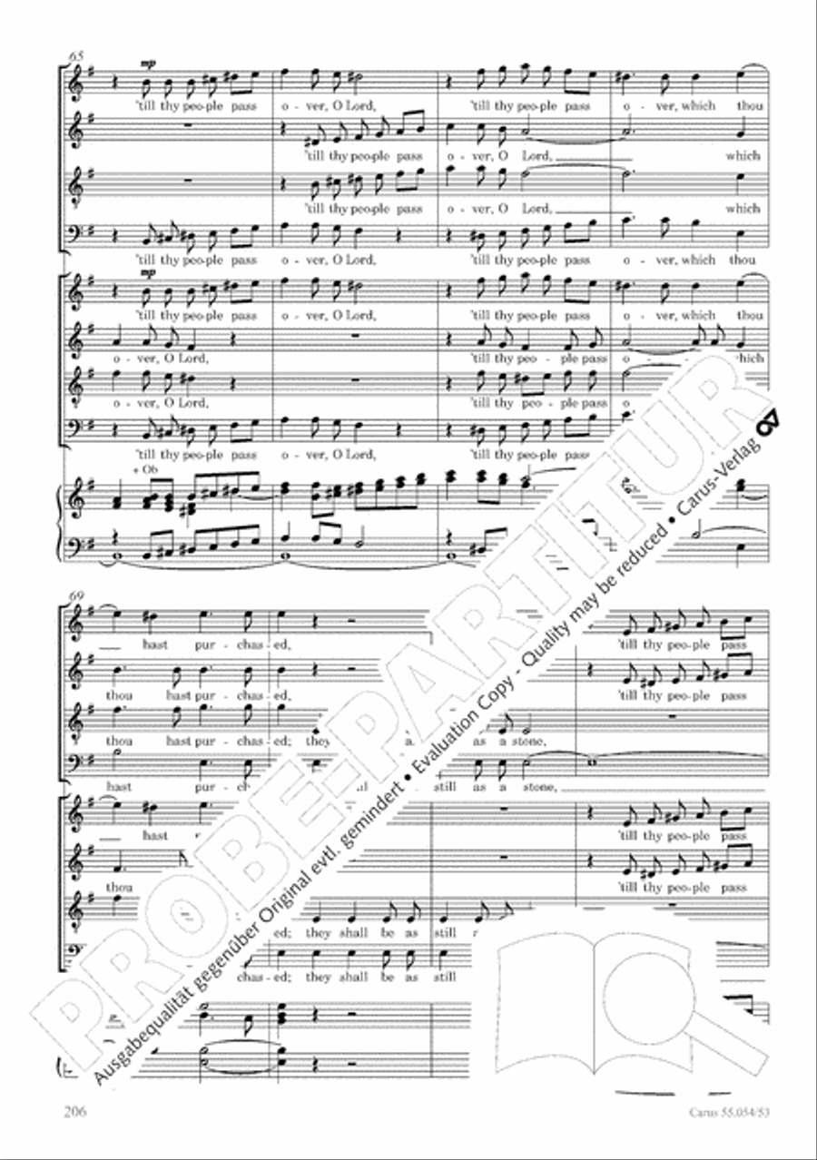 Israel in Egypt - Part I-III 4-Part scores gallery preview page 214