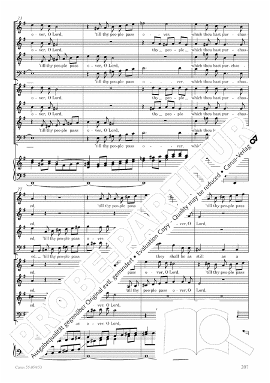 Israel in Egypt - Part I-III 4-Part scores gallery preview page 215