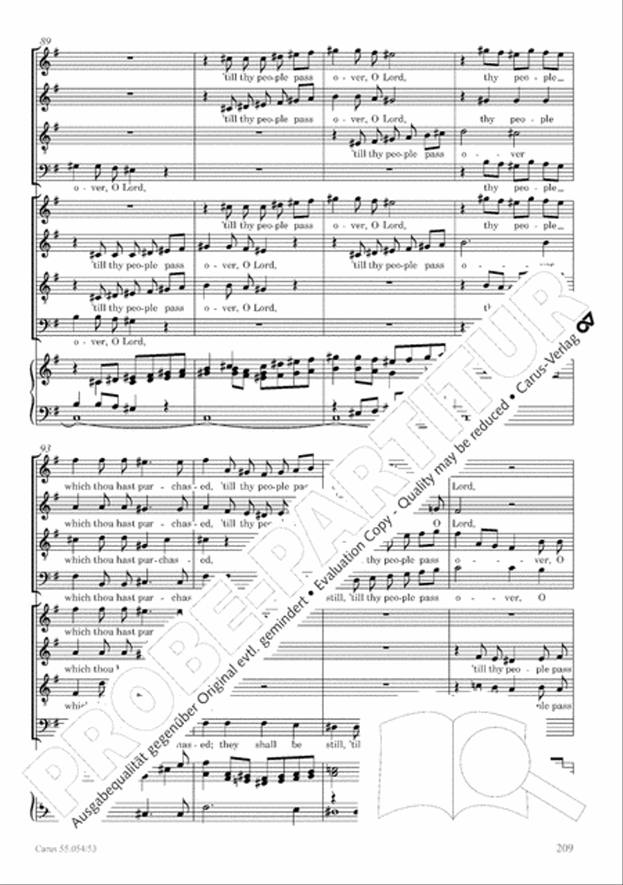 Israel in Egypt - Part I-III 4-Part scores gallery preview page 217