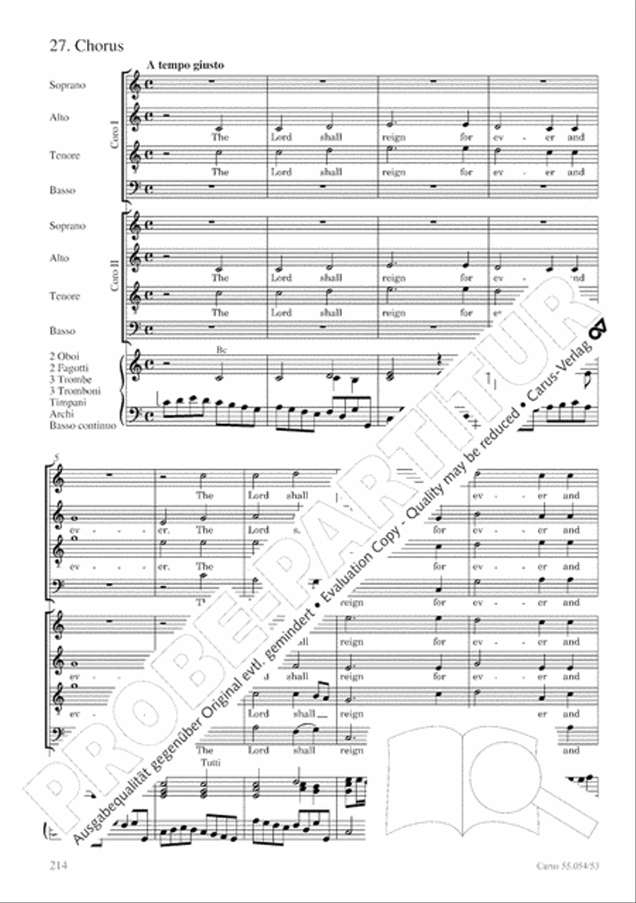 Israel in Egypt - Part I-III 4-Part scores gallery preview page 222
