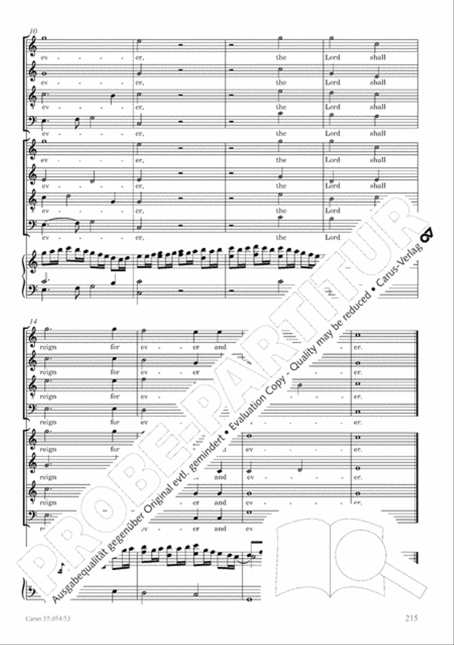 Israel in Egypt - Part I-III 4-Part scores gallery preview page 223