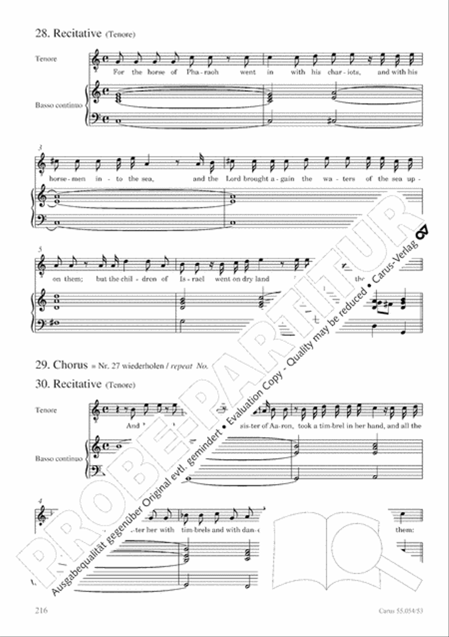 Israel in Egypt - Part I-III 4-Part scores gallery preview page 224