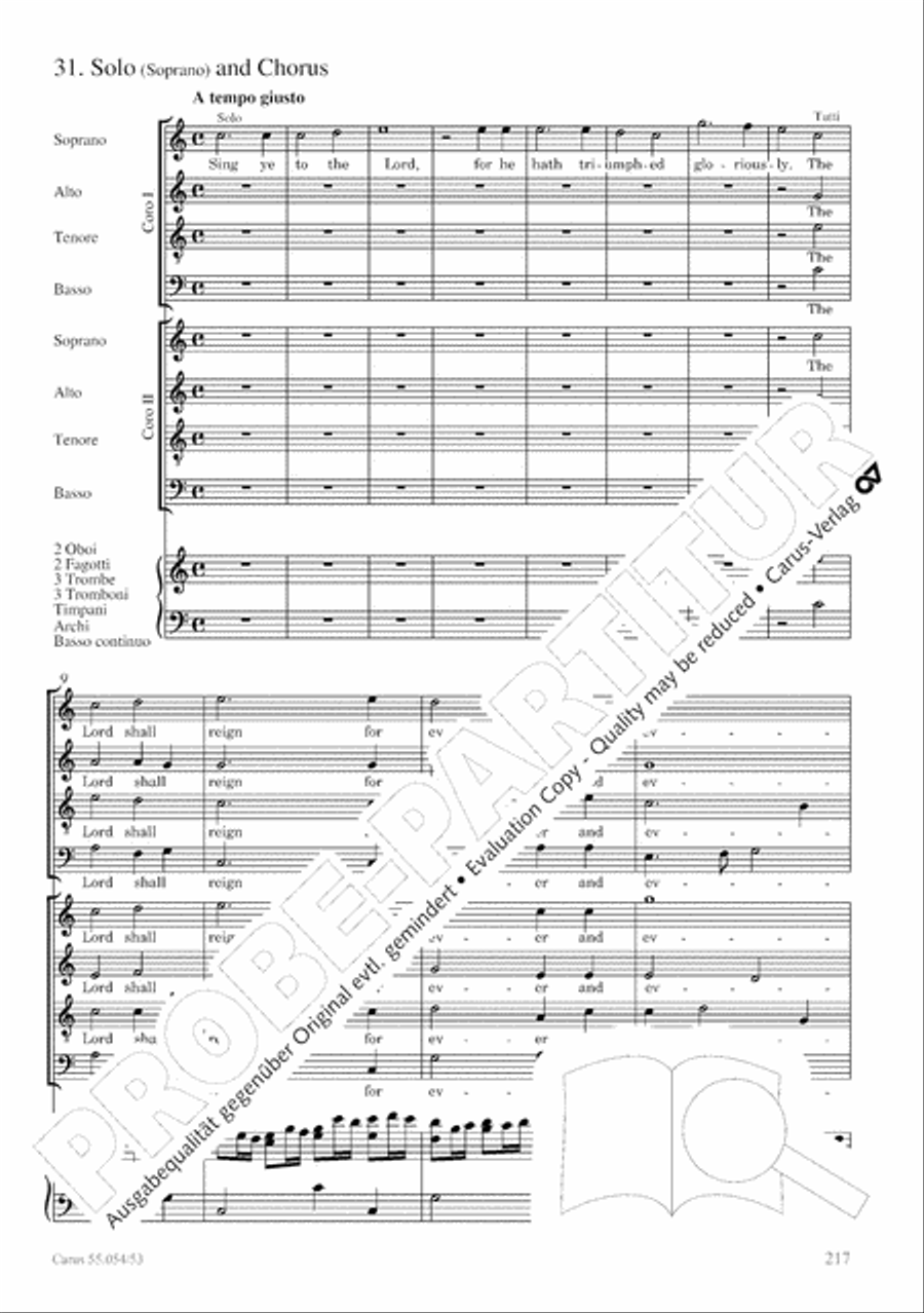 Israel in Egypt - Part I-III 4-Part scores gallery preview page 225