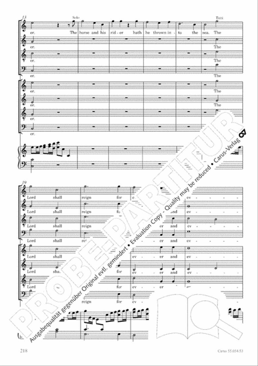 Israel in Egypt - Part I-III 4-Part scores gallery preview page 226