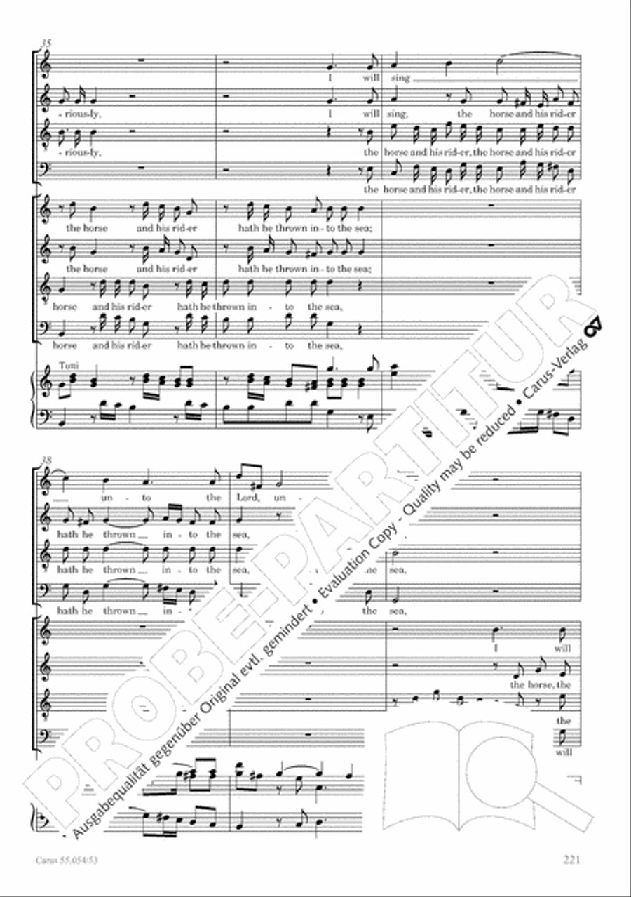 Israel in Egypt - Part I-III 4-Part scores gallery preview page 229