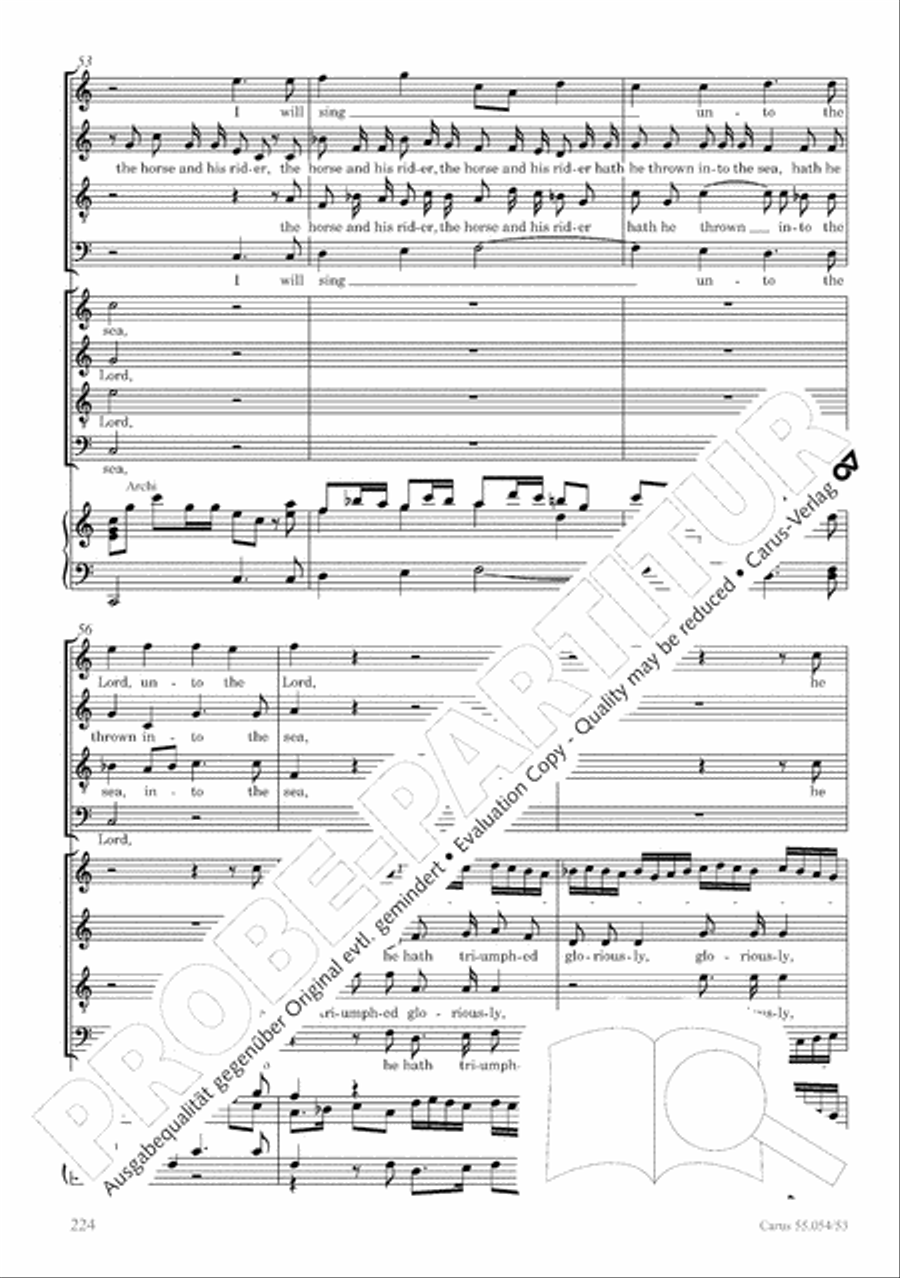 Israel in Egypt - Part I-III 4-Part scores gallery preview page 232