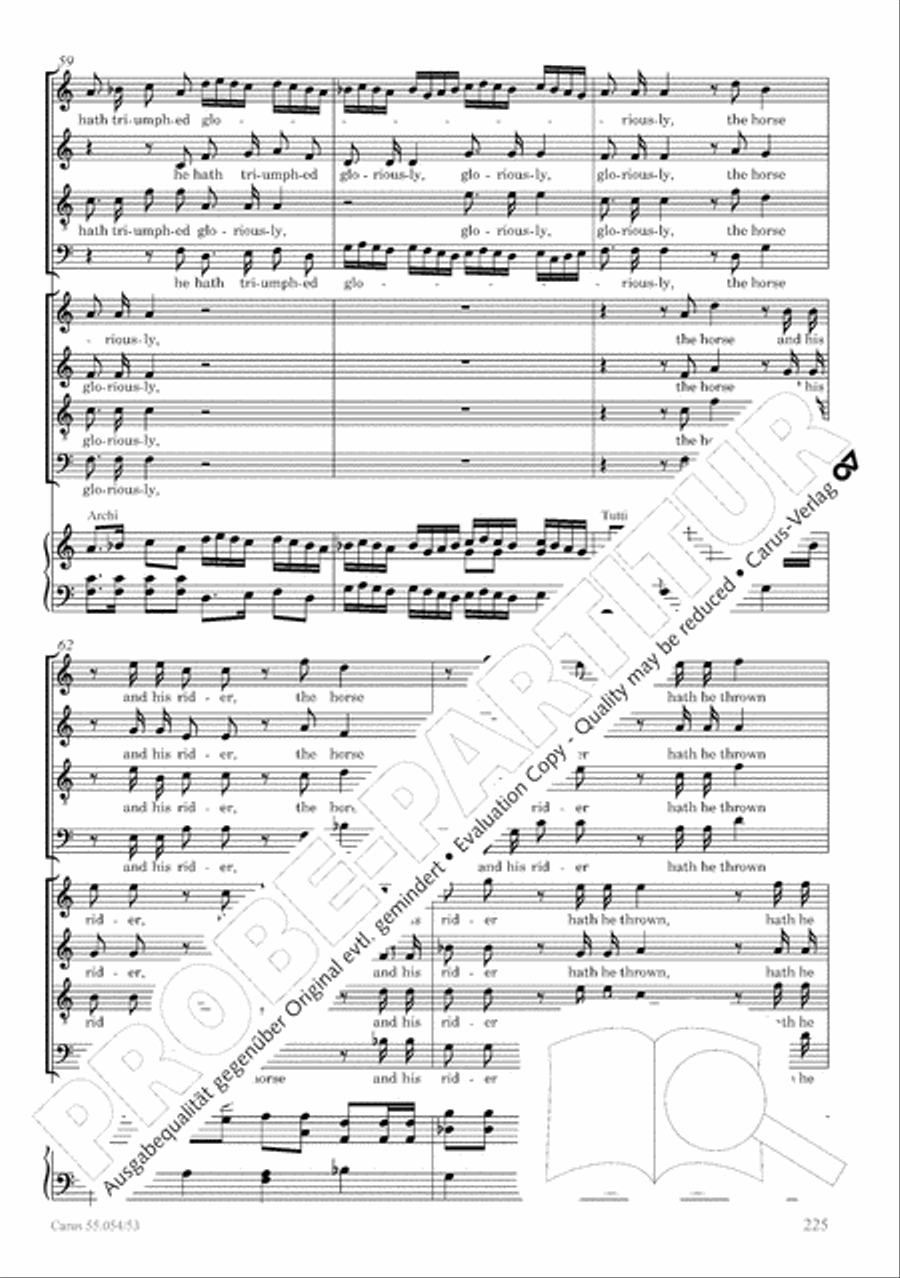Israel in Egypt - Part I-III 4-Part scores gallery preview page 233
