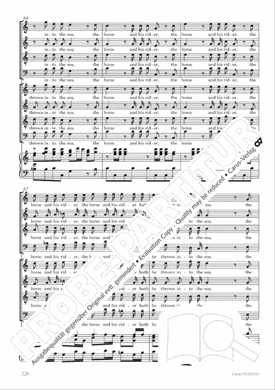 Israel in Egypt - Part I-III 4-Part scores gallery preview page 234
