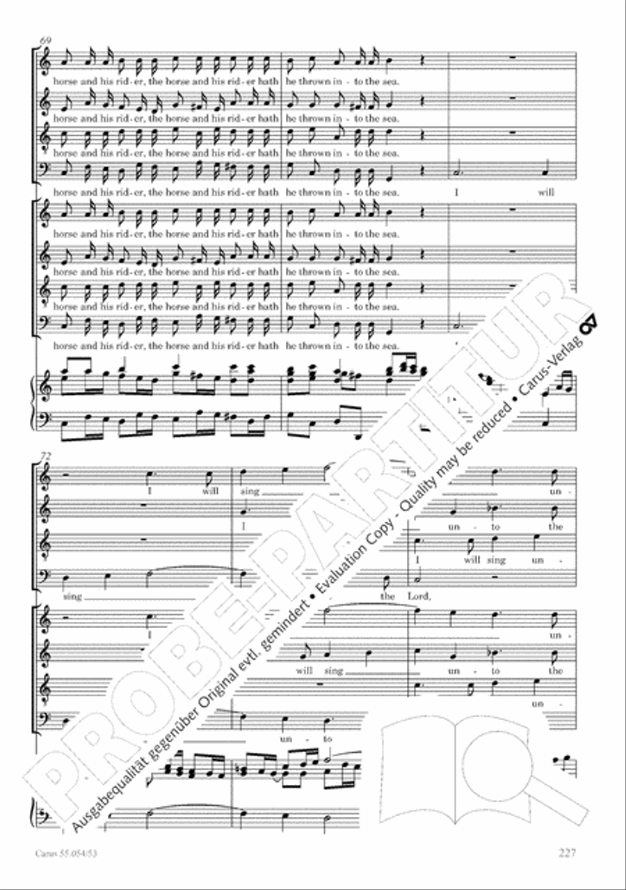 Israel in Egypt - Part I-III 4-Part scores gallery preview page 235