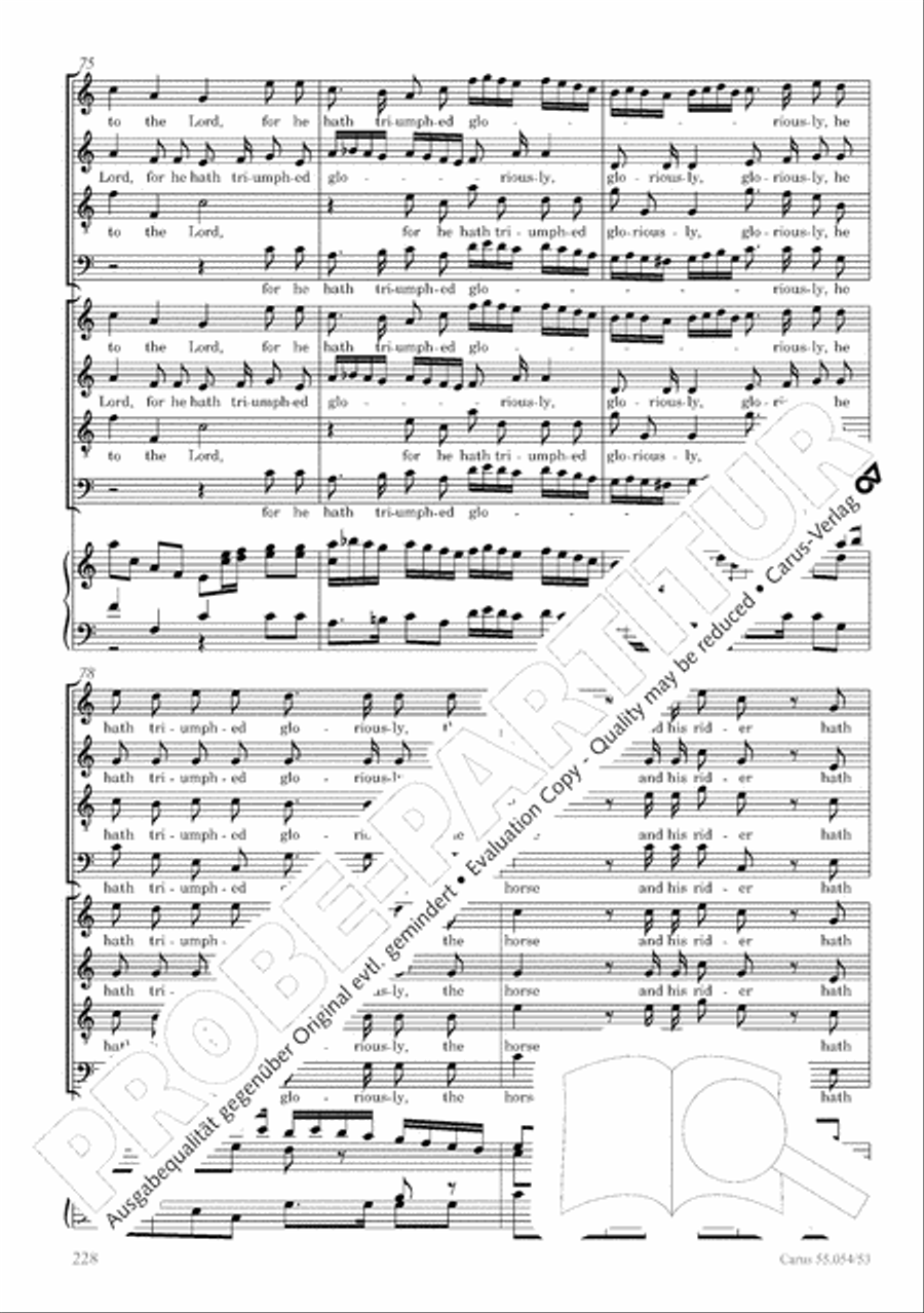 Israel in Egypt - Part I-III 4-Part scores gallery preview page 236
