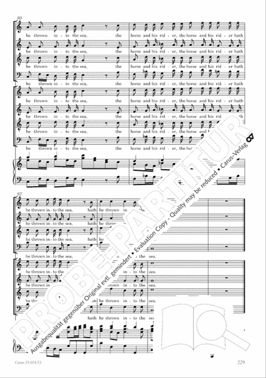 Israel in Egypt - Part I-III 4-Part scores gallery preview page 237