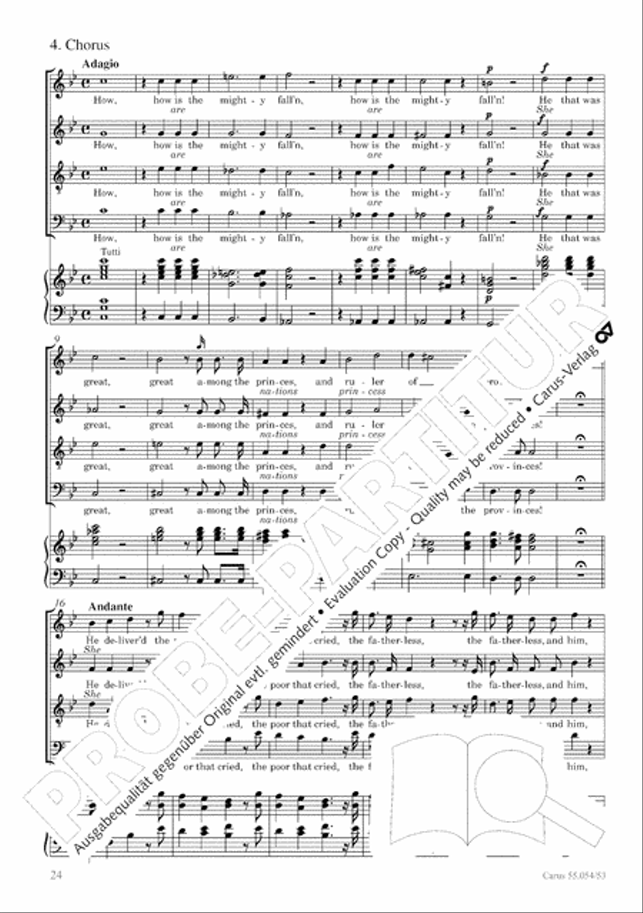 Israel in Egypt - Part I-III 4-Part scores gallery preview page 32