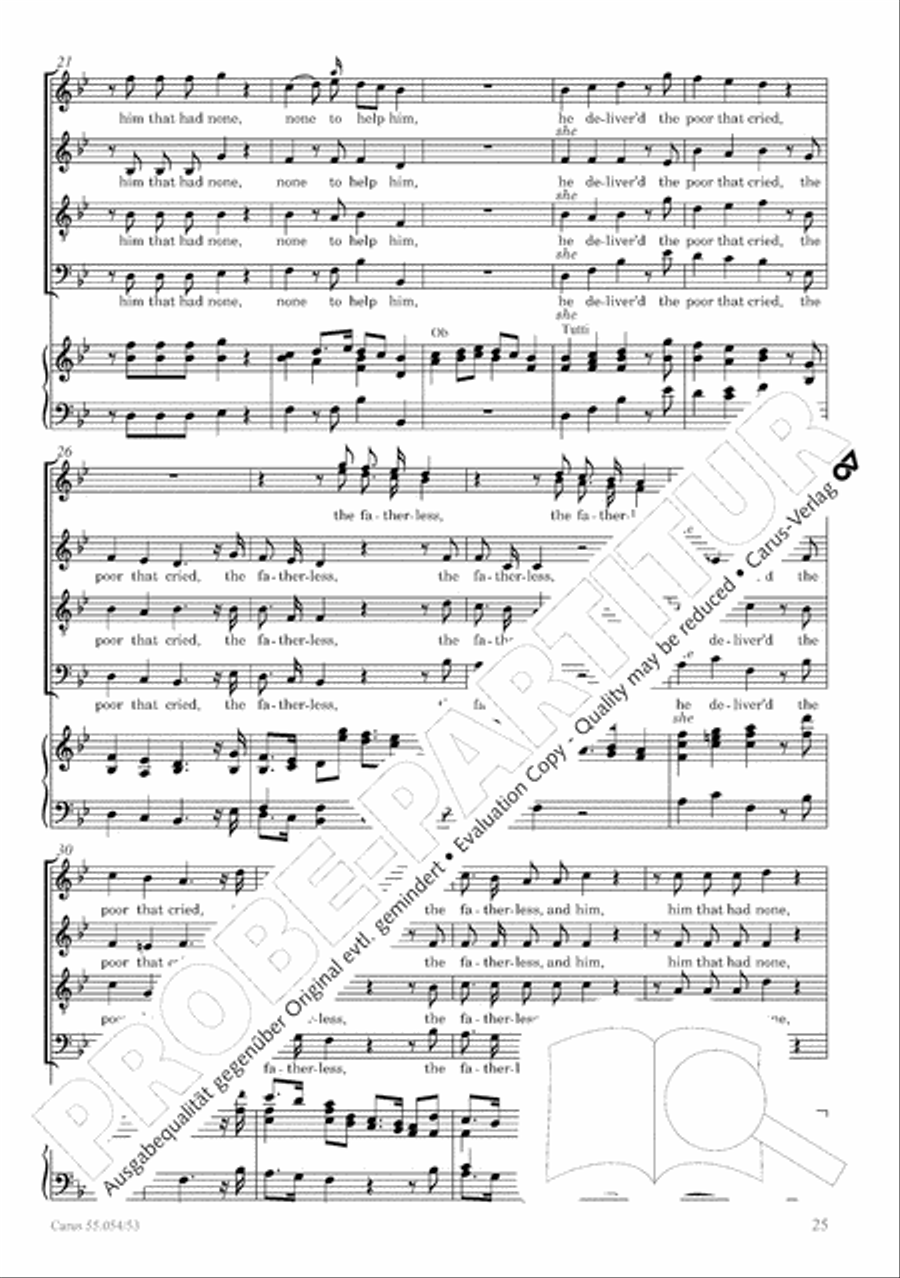 Israel in Egypt - Part I-III 4-Part scores gallery preview page 33