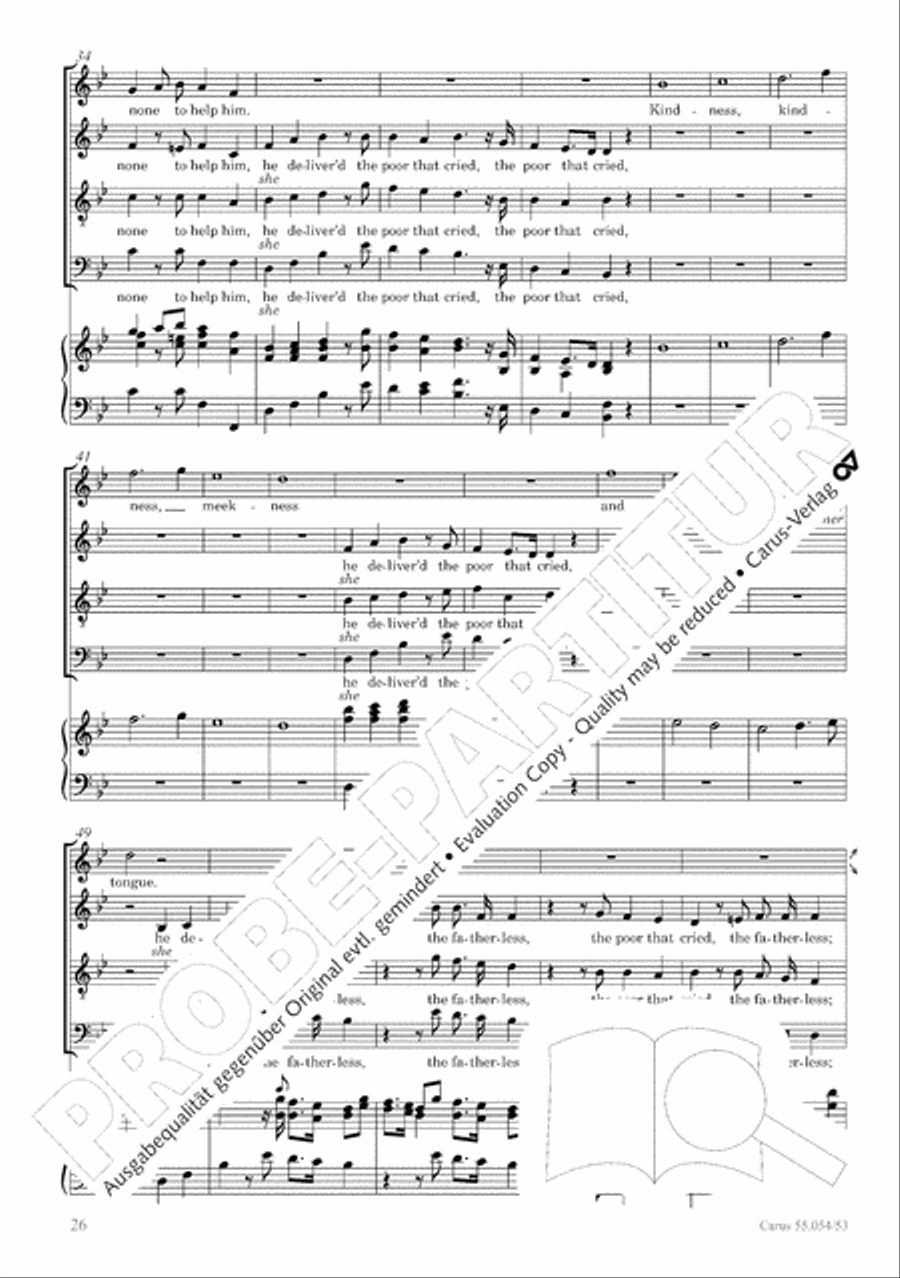 Israel in Egypt - Part I-III 4-Part scores gallery preview page 34