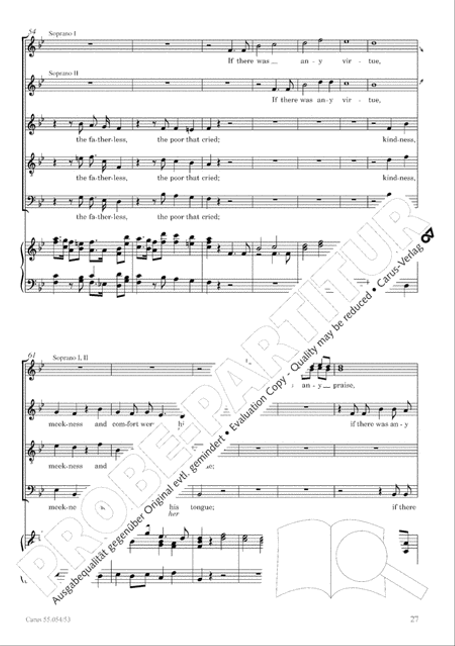 Israel in Egypt - Part I-III 4-Part scores gallery preview page 35