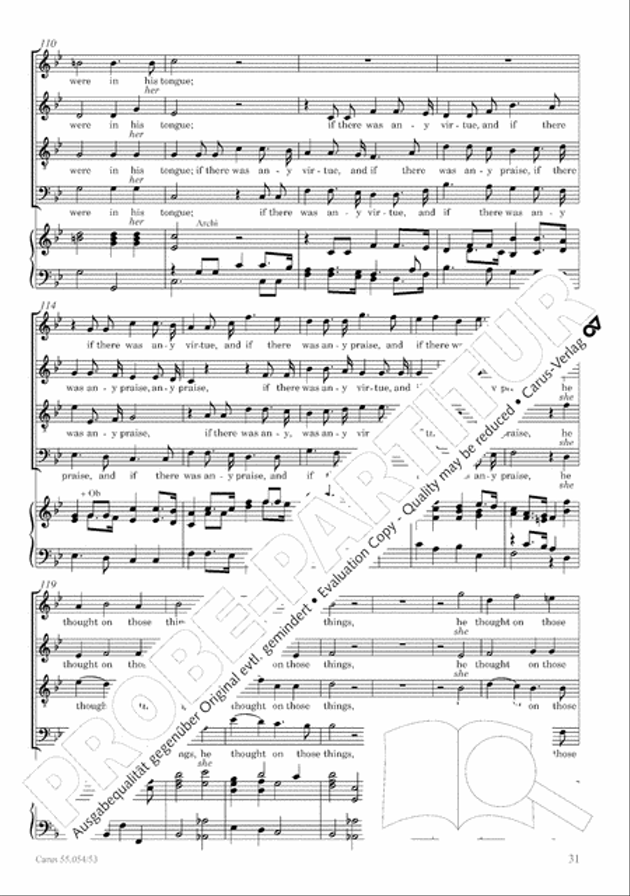 Israel in Egypt - Part I-III 4-Part scores gallery preview page 39