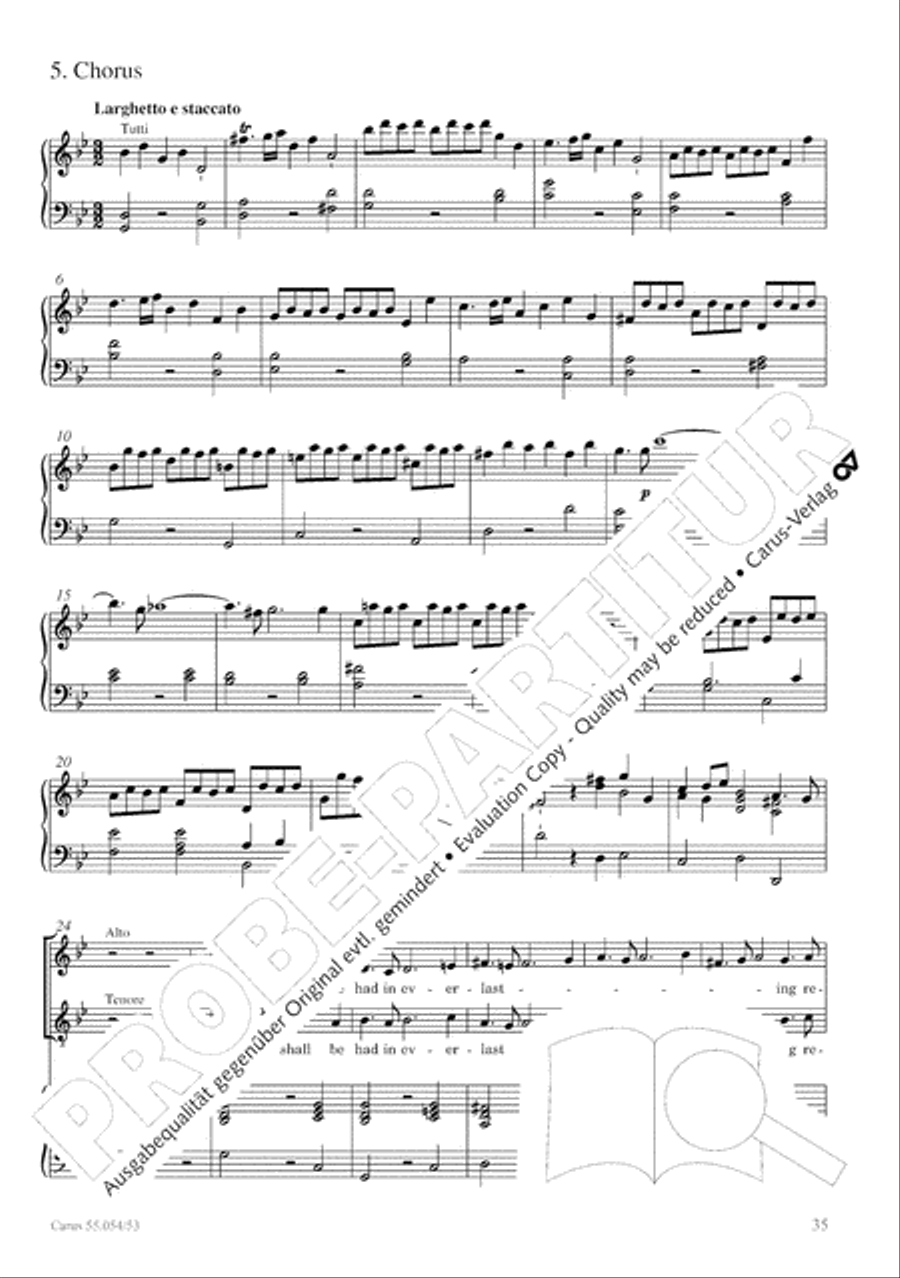 Israel in Egypt - Part I-III 4-Part scores gallery preview page 43