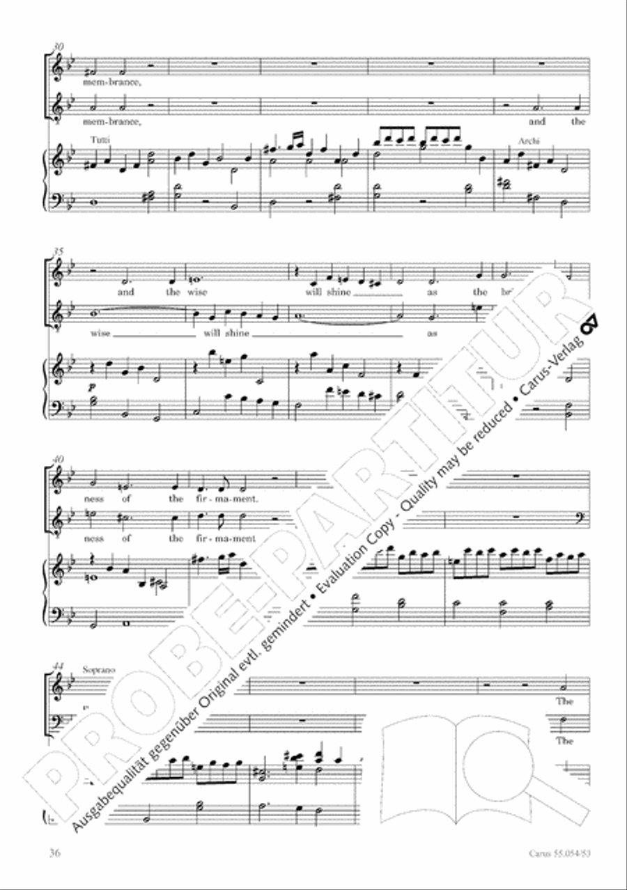 Israel in Egypt - Part I-III 4-Part scores gallery preview page 44