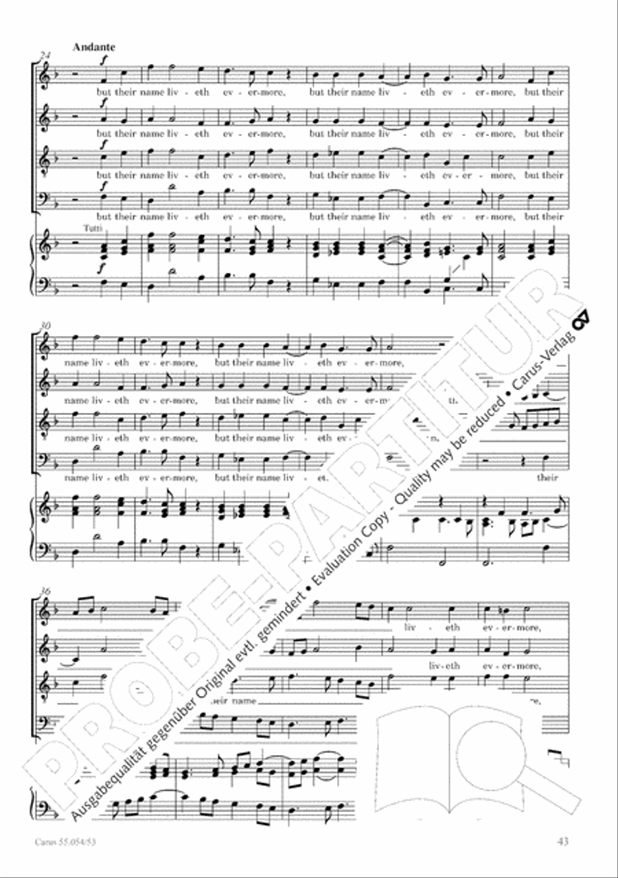 Israel in Egypt - Part I-III 4-Part scores gallery preview page 51