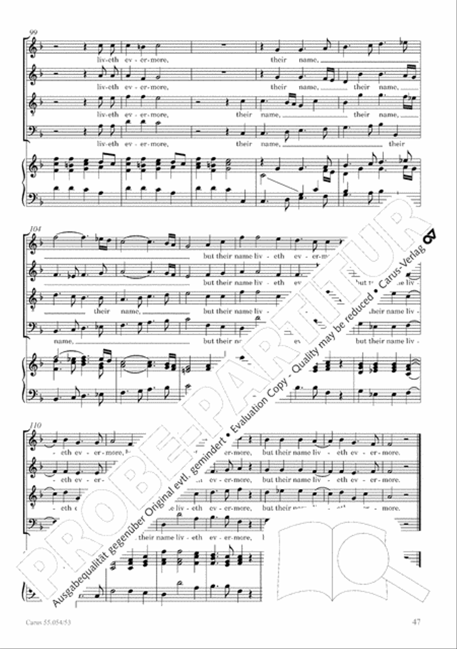 Israel in Egypt - Part I-III 4-Part scores gallery preview page 55
