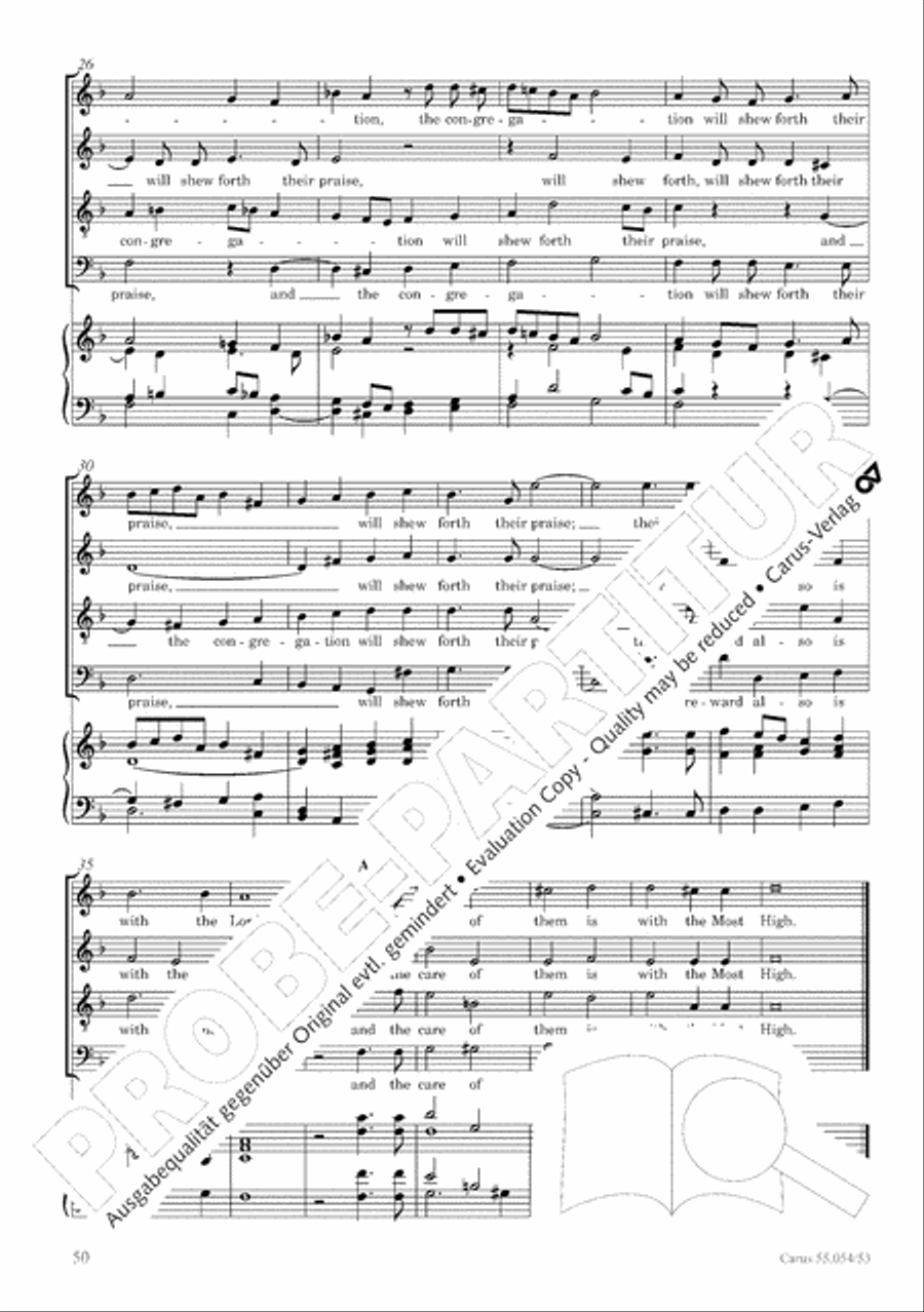 Israel in Egypt - Part I-III 4-Part scores gallery preview page 58