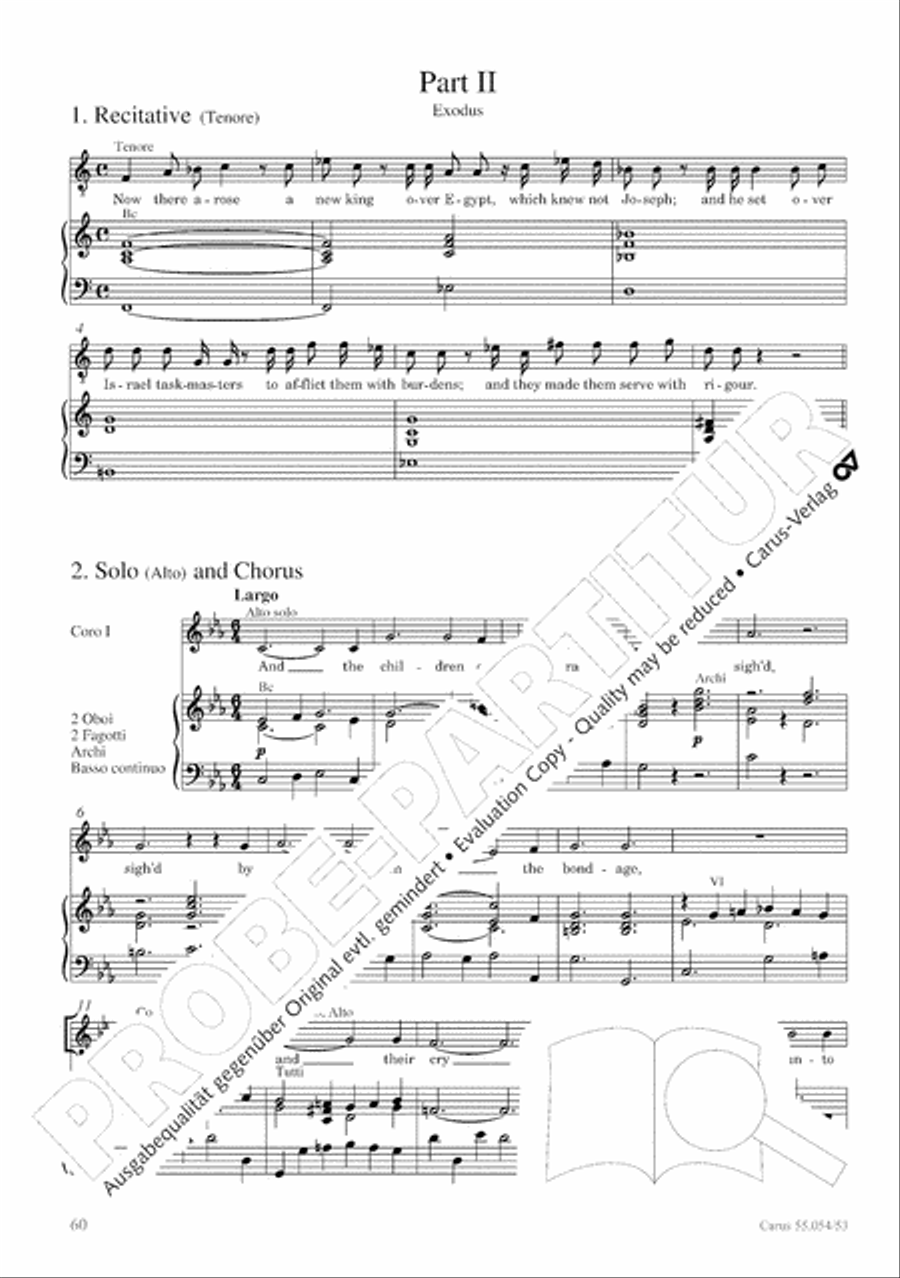 Israel in Egypt - Part I-III 4-Part scores gallery preview page 68